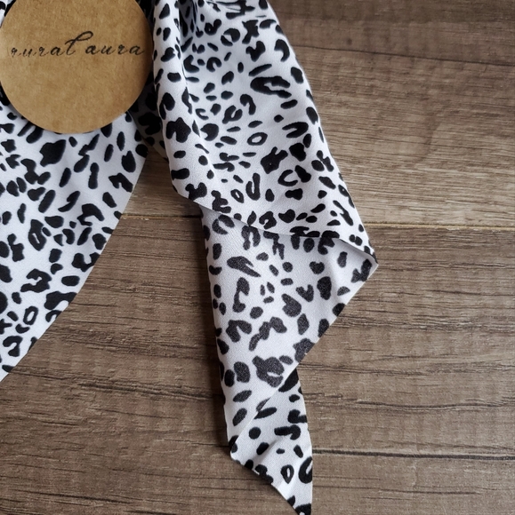 NEW Leopard Hair Ribbon Scrunchie - Picture 4 of 11